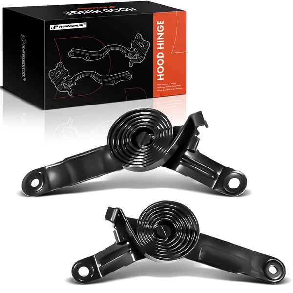 2 Pcs Front Driver & Passenger Hood Hinge for 2007-2013 GMC Sierra 2500 HD