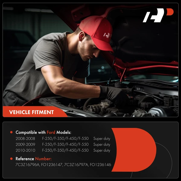 2 Pcs Front Driver & Passenger Hood Hinge for Ford F-250 F-350 F-450 Super duty