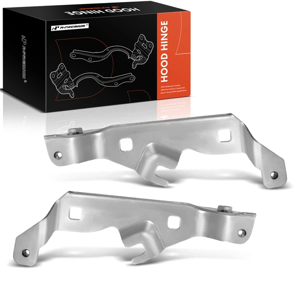 2 Pcs Front Driver & Passenger Hood Hinge for 2008-2012 Chevrolet Malibu