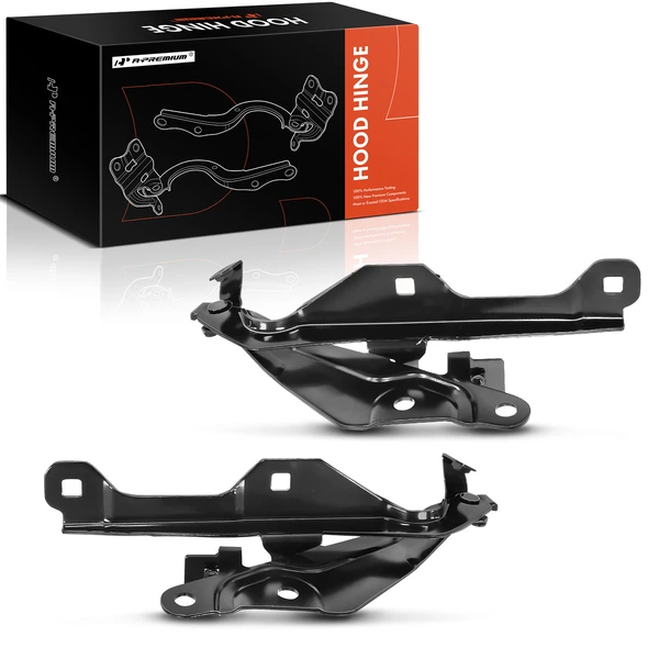 2 Pcs Front Driver & Passenger Hood Hinge for Ford Mustang 2018-2023