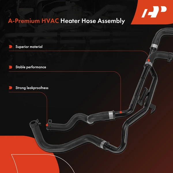A-Premium APHHA017 HVAC Heater Hose Assembly