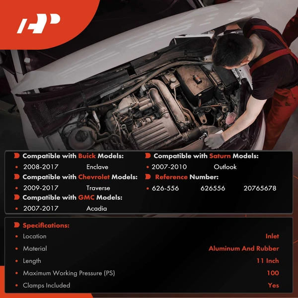 Inlet HVAC Engine Heater Hose Assembly for Chevy Traverse GMC Acadia Buick Saturn