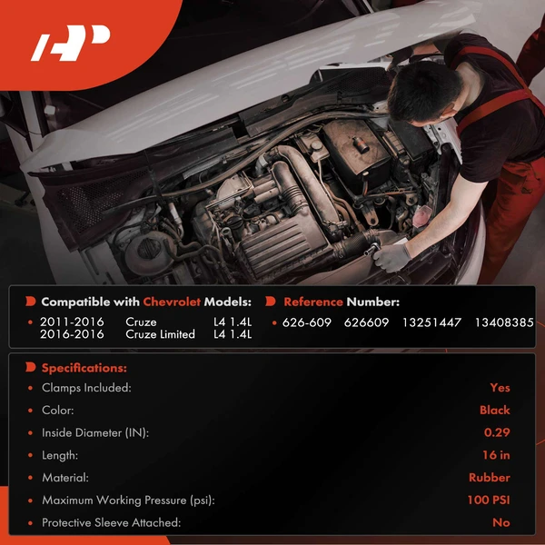 HVAC Heater Hose Assembly for Chevrolet Cruze 2011-2016 Cruze Limited 2016 1.4L