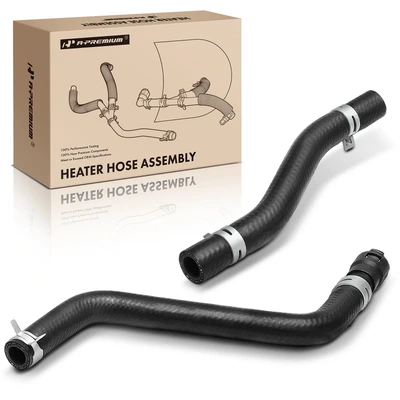 2 Pcs HVAC Heater Hose Assembly
