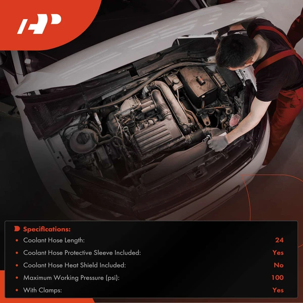 Engine HVAC Heater Hose Assembly for Dodge Durango 2001-2003 V8 4.7L