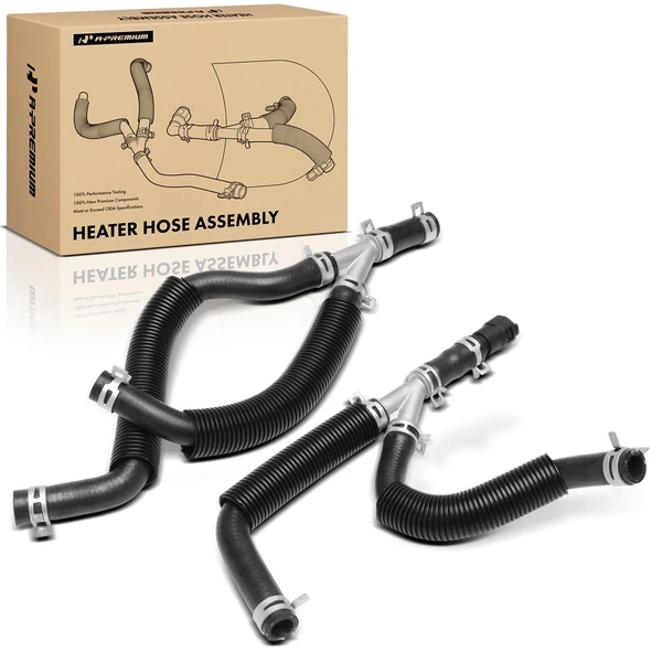 2 Pcs HVAC Heater Hose Assembly for Chrysler Town & Country Dodge Grand Caravan VW