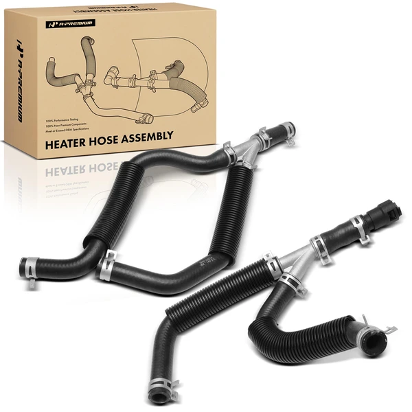 2 Pcs HVAC Heater Hose & Tube Assembly for Chrysler Town & Country Dodge Grand Caravan