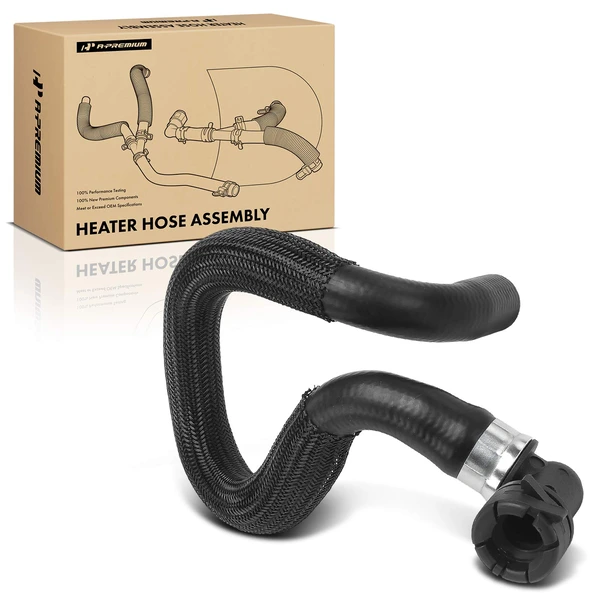 Outlet HVAC Heater Hose with Protective Sleeve for Volvo XC90 2007-2014 L6 3.2L