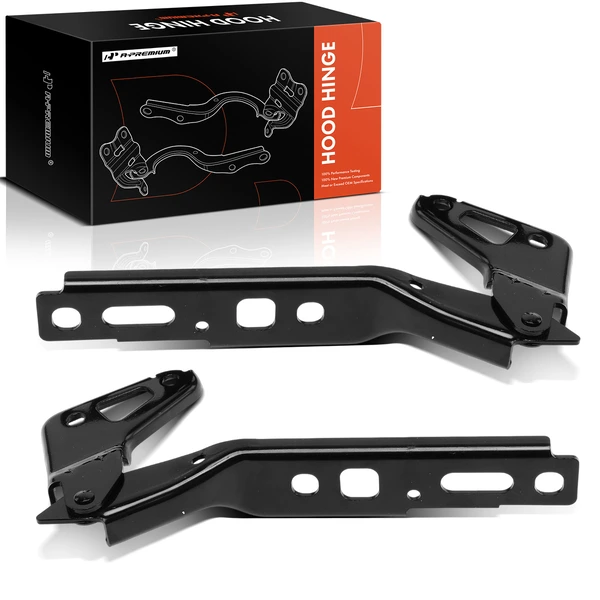 2 Pcs Driver & Passenger Hood Hinge for Audi Q7 07-15 Sport Utility