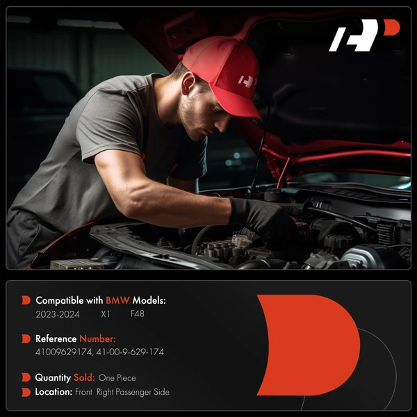 Front Passenger Steel Hood Hinge for BMW F48 X1 2023-2024