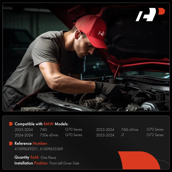 Driver Hood Hinge for BMW G70 740i 750e xDrive 760i xDrive G72 i7 2023-2024