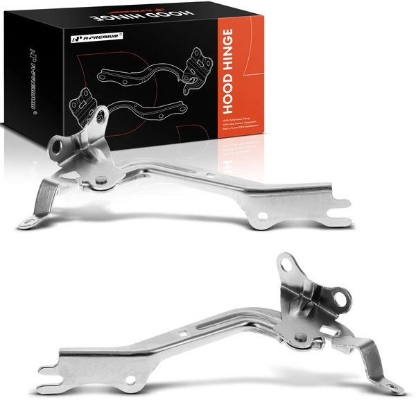 2 Pcs Driver & Passenger Hood Hinge for 2006-2011 Mercury Milan