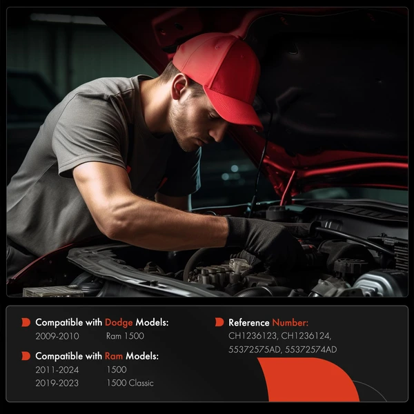 A-Premium APHHI253TW Hood Hinge Front Driver & Passenger