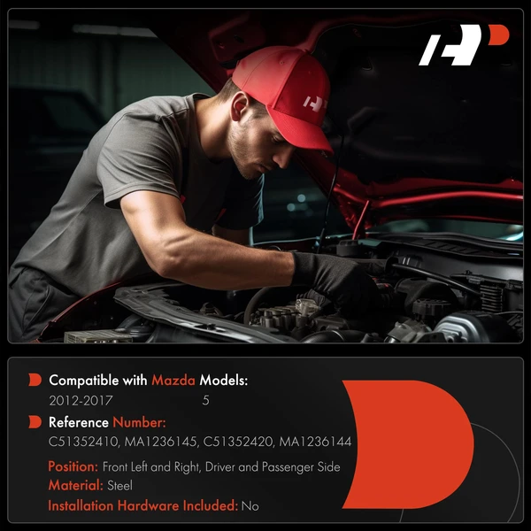 A-Premium APHHI246TW Hood Hinge Front Driver & Passenger