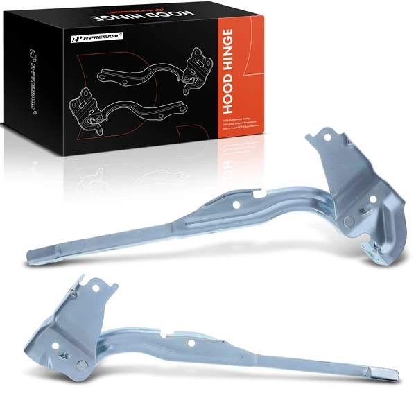 2 Pcs Driver & Passenger Hood Hinge for 2011-2016 Ford F-350 Super Duty