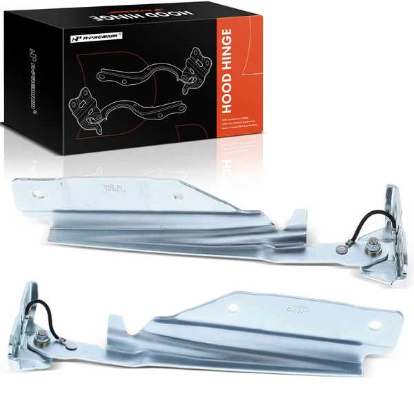 2 Pcs Driver & Passenger Hood Hinge for 2003-2011 Ford E-150