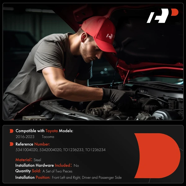 A-Premium APHHI251TW Hood Hinge Front Driver & Passenger