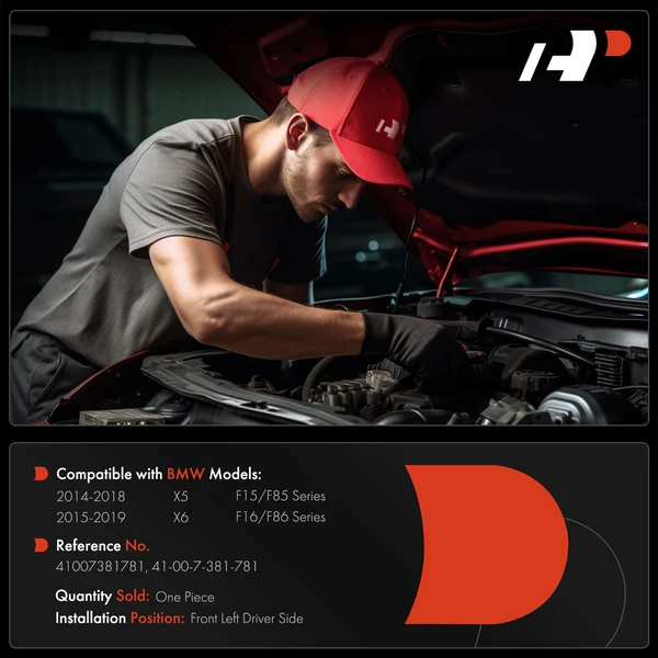 Front Driver Hood Bonnet Hinge for BMW F15 F85 X5 2014-2018 F16 F86 X6 2015-2019