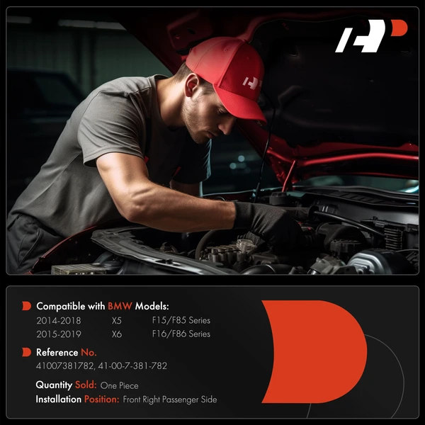 Passenger Hood Bonnet Hinge for BMW F15 F85 X5 2014-2018 F16 F86 X6 2015-2019