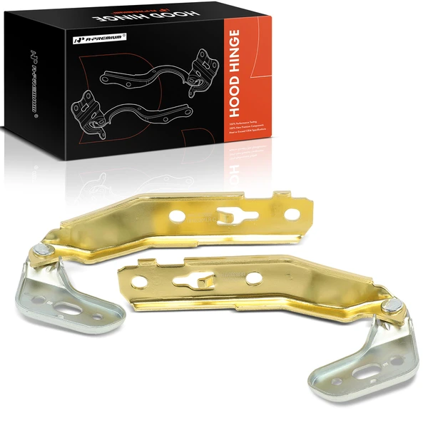 2 Pcs Driver & Passenger Hood Hinge for Audi A6 06-11 A6 Quattro 05-11 S6 07-11