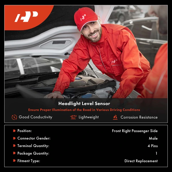 Front Passenger Headlight Level Sensor for Dodge Durango 11-15 Jeep Grand Cherokee