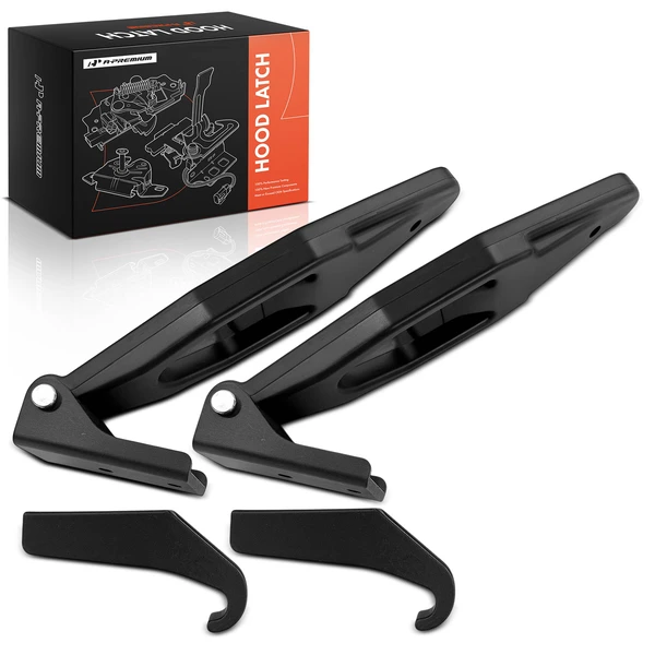 2 Pcs Front Driver & Passenger Hood Latch Lock for Freightliner FL50 FL60 FL70 FL80