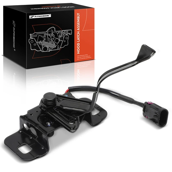 Front Bonnet Hood Lock Latch with Sensor Lock Release for 2017-2018 GMC Acadia