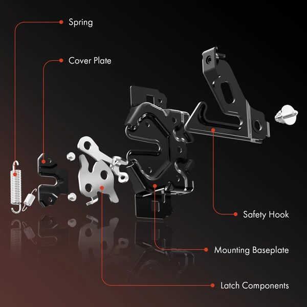 Front Hood Safety Catch for Mercedes-Benz C-Class E-Class C250 C300 C350 E350