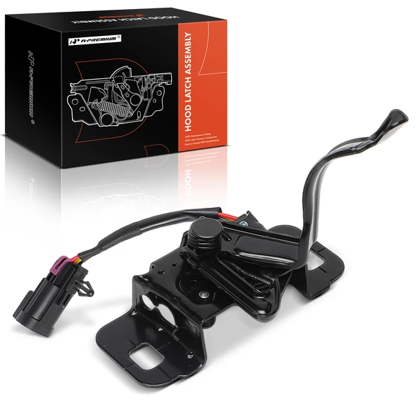 Front Black Hood Lock Latch Steel for Cadillac XT5 2017-2018 3.6L