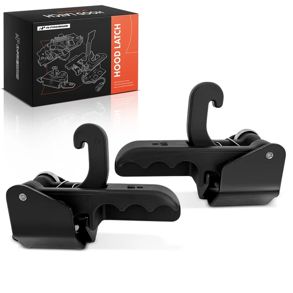 2 Pcs Front Driver and Passenger Hood Latch Lock for 2008-2017 Freightliner Cascadia