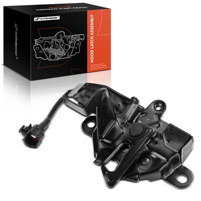 Front Hood Latch Lock Assembly with Alarm System