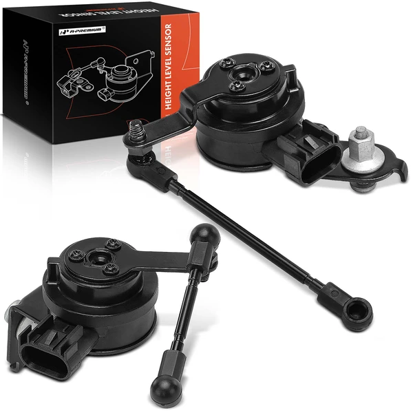 2 Pcs Front Passenger & Rear Passenger Ride Height Level Sensor with 3-Blade for 2014-2019 Cadillac CTS