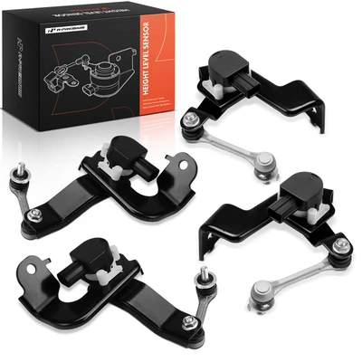 4 Pcs Front & Rear Headlight Ride Height Level Sensor Assembly