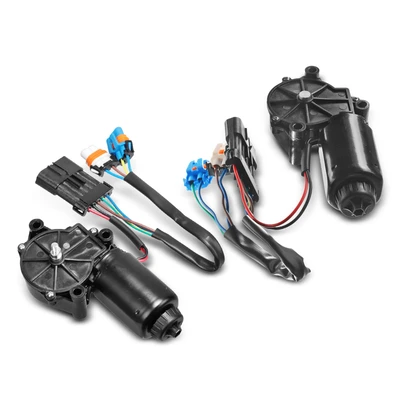 2 Pcs Driver & Passenger Headlight Headlamp Motors