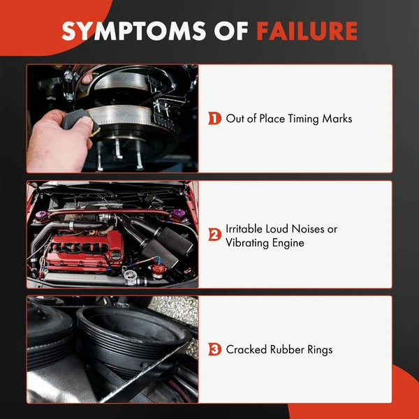 Engine Harmonic Balancer for Lincoln Continental 1995-2002 4.6L