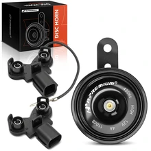 76.5mm Black Metal Disc Horn with 2 Connectors