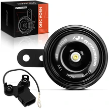 76.5 mm Black Metal Disc Horn with 1 Connector