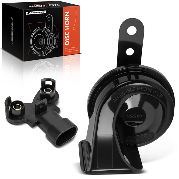 80mm Black ABS Plastic Snail Horn with 1 Connector for Buick Enclave LaCrosse Regal