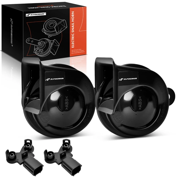 1 Set Car Snail Horn with 2 Connectors for 2001 Hyundai XG300