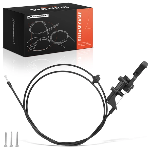 Hood Release Cable with Handle for 1991-1995 Dodge Caravan