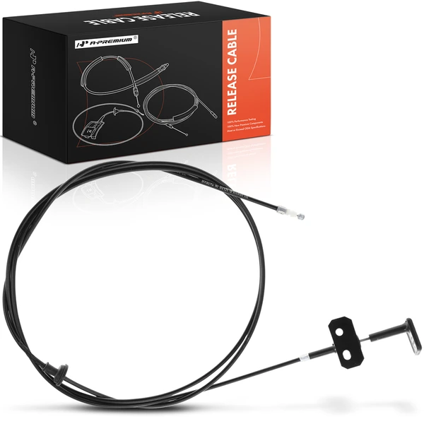 Front Hood Release Cable with Handle for 1996-2000 Honda Civic