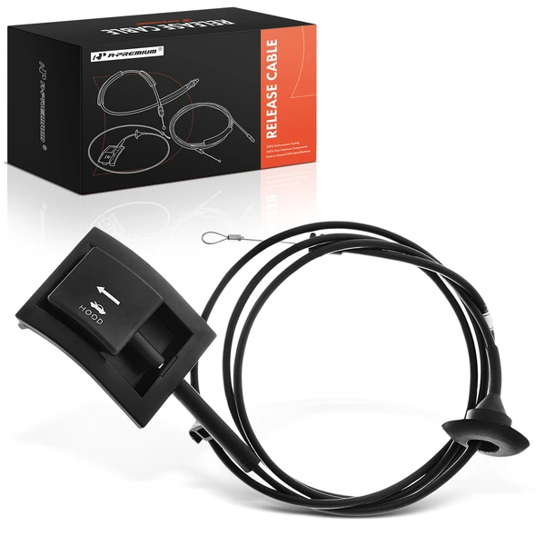 Hood Release Cable with Handle for 1987-1991 Ford F-350