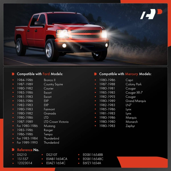 Headlight Switch for Ford Mustang 1980-1986 Ranger 1983-1986 Bronco II Escort