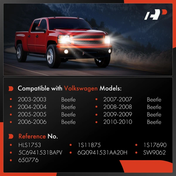 Headlight Switch for Volkswagen Beetle 2003-2010 With Fog Lights