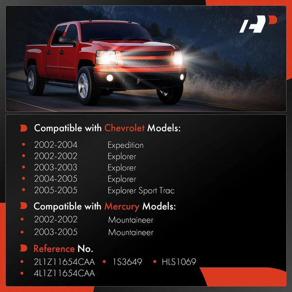 Headlight Switch with fog light Control for Ford Explorer 2002-2005 Expedition Mercury