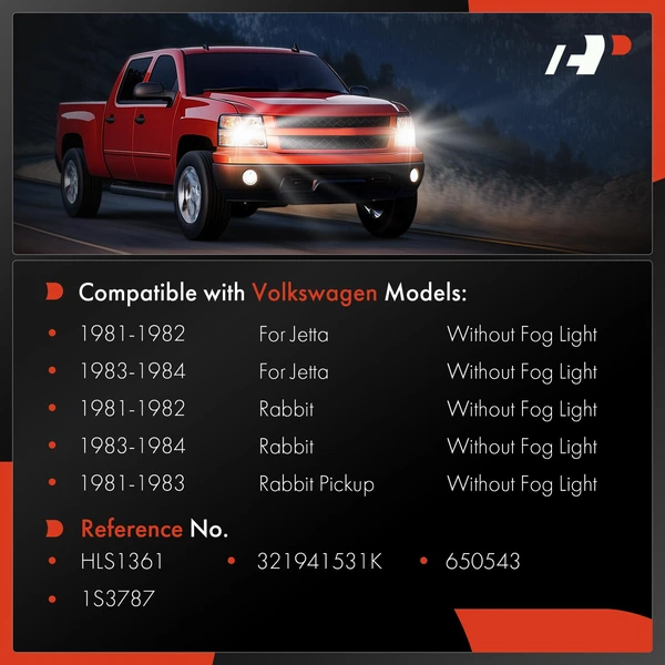 Headlight Switch for Volkswagen Jetta Rabbit 1981-1984 Rabbit Pickup 1981-1983