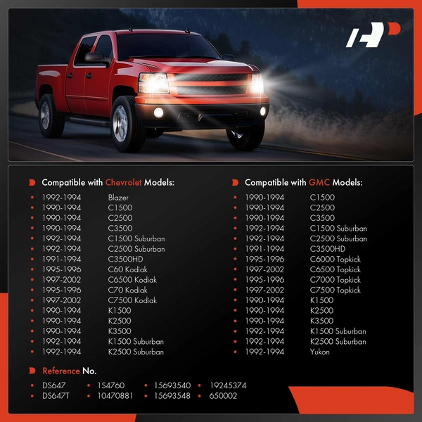 Headlight Switch for Chevrolet GMC C1500 Suburban C2500 Suburban C3500HD K1500