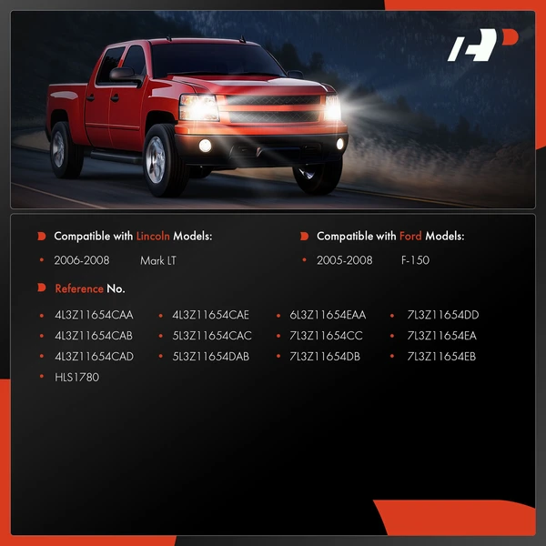 Headlight Switch for Ford F-150 2005-2008 Lincoln Mark LT 2006-2008 with Fog Light