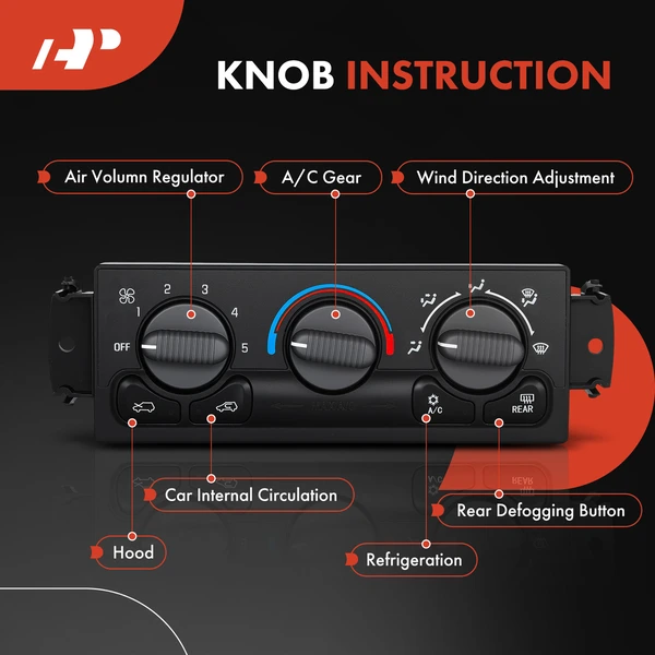 A-Premium APHVCP009 AC Heater Climate Control Module Front Side