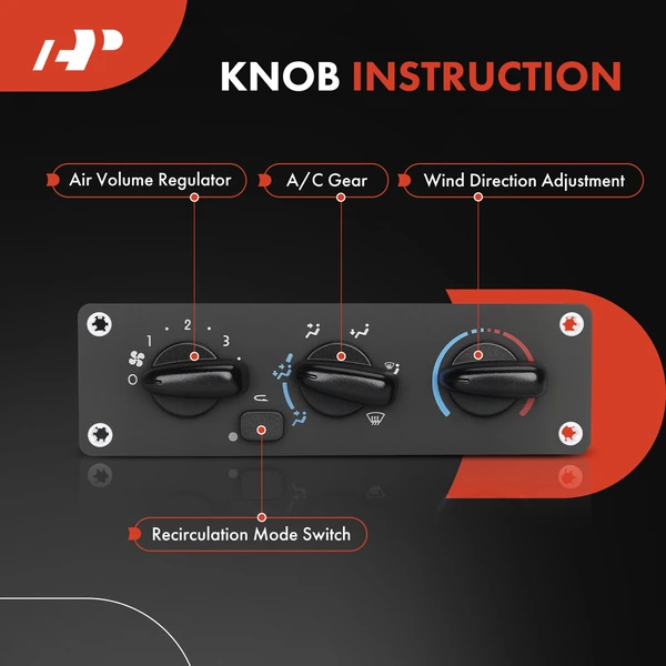 A-Premium APHVCP012 AC Heater Climate Control Panel